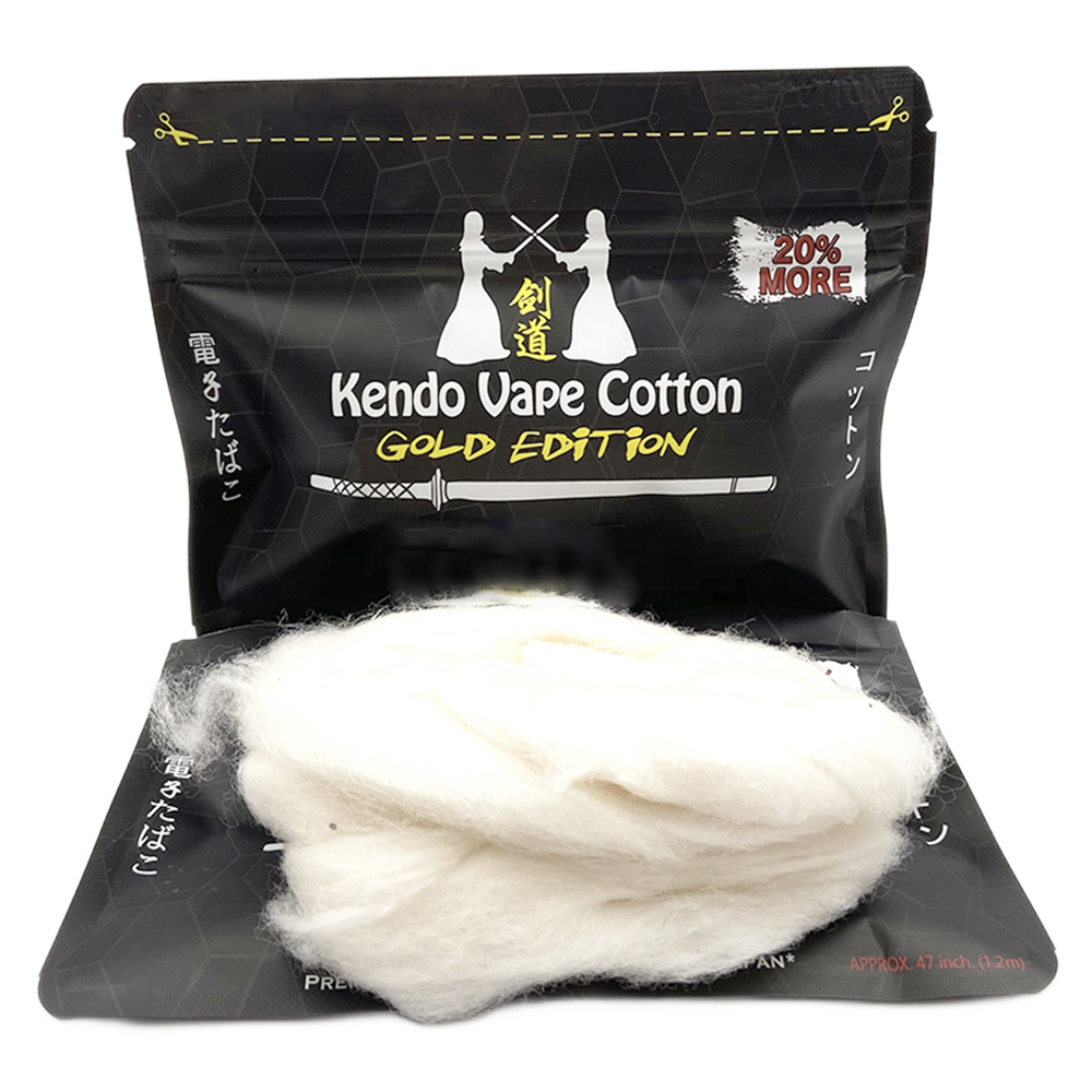 Vaping Goods - Neue Kendo Cotton Gold Edition Baumwolle
