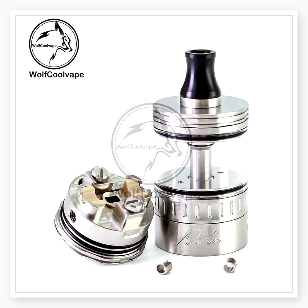 Vaping Air - Wolfcool Vape NOLA RTA 22mm Silberner