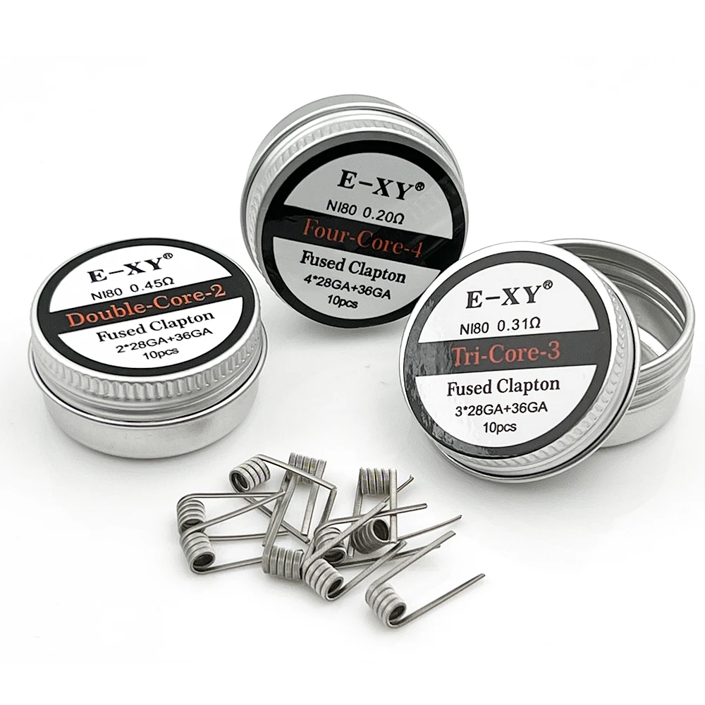 Coil Building Kit - 10 teile/schachtel Ni80 Vorgefertigte Spule Verschmolzen