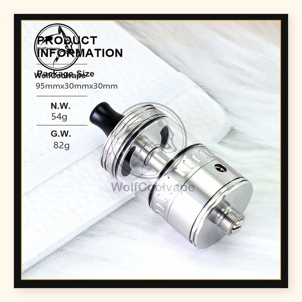 Wolfcool Vape NOLA RTA 22mm Si – Vaping Air Bewertung und Preis